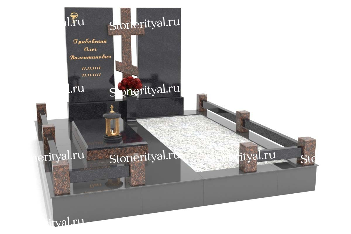 Семейные памятники. Изготовление и установка памятников в Москве и МО