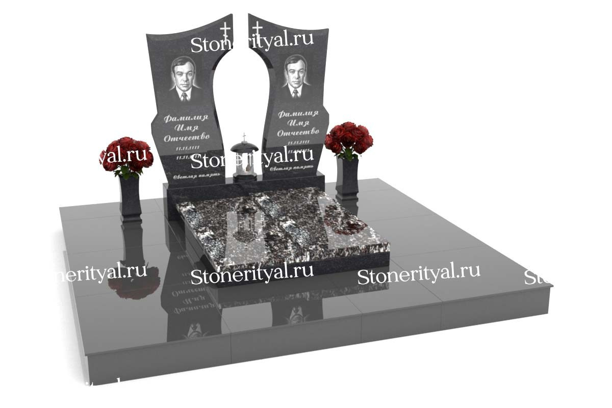 Семейные памятники. Изготовление и установка памятников в Москве и МО