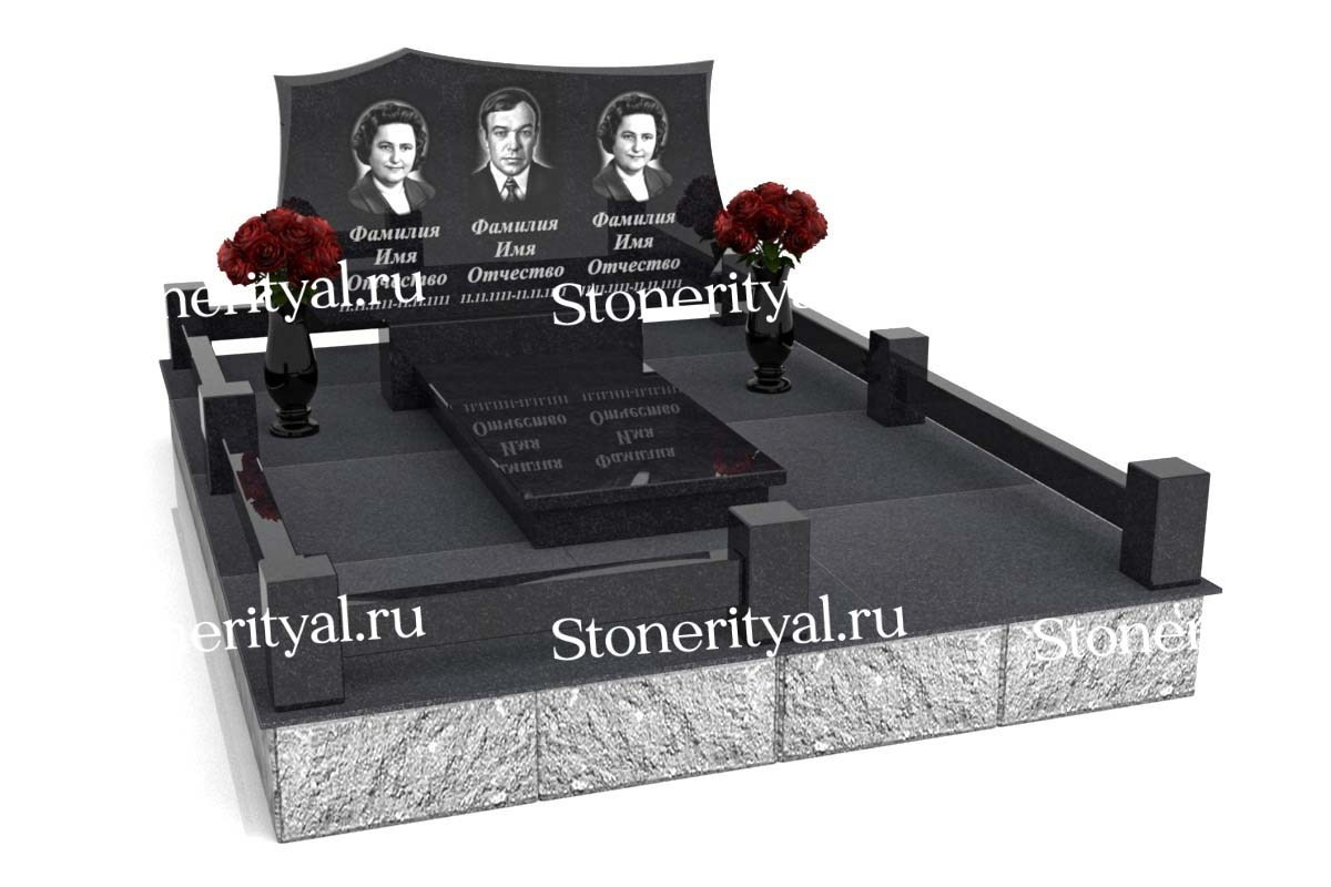 Семейные памятники. Изготовление и установка памятников в Москве и МО