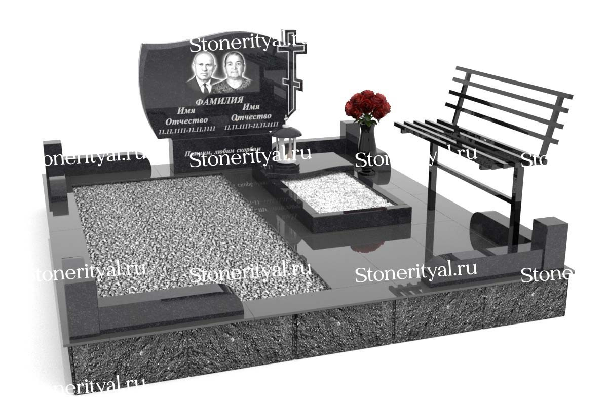 Семейные памятники. Изготовление и установка памятников в Москве и МО