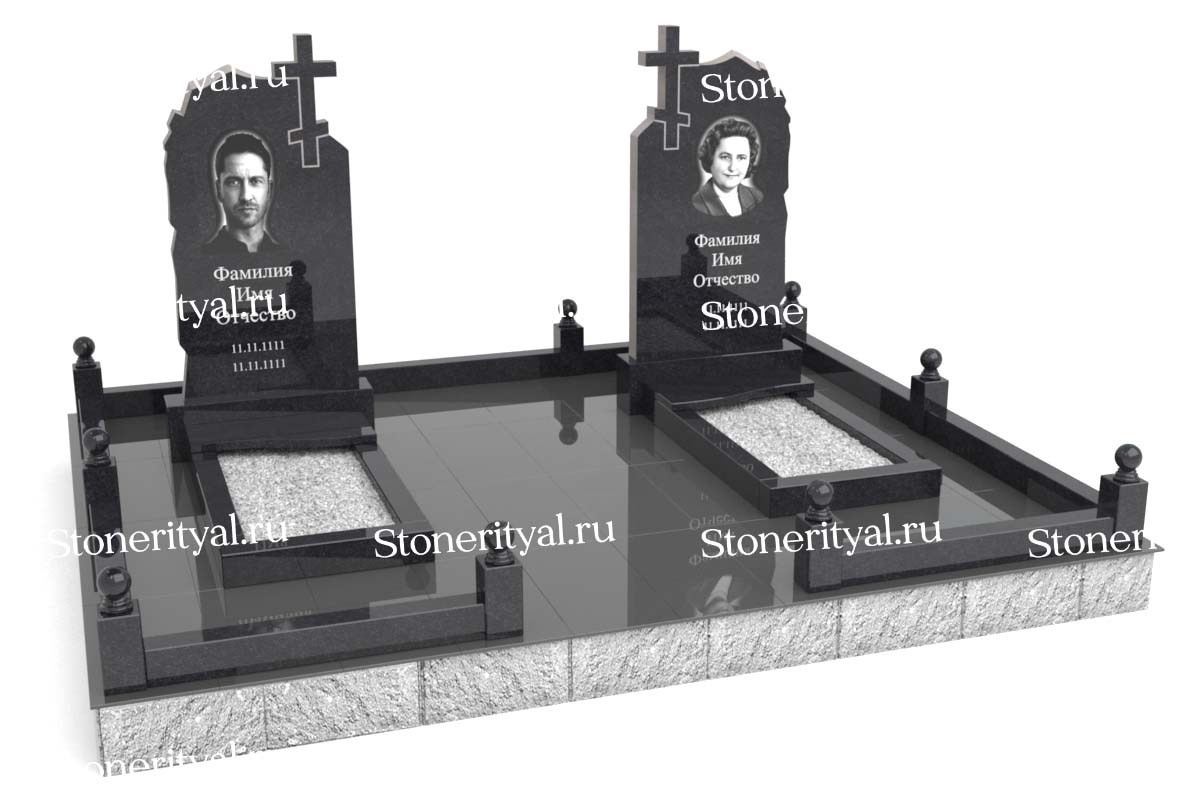 Семейные памятники. Изготовление и установка памятников в Москве и МО