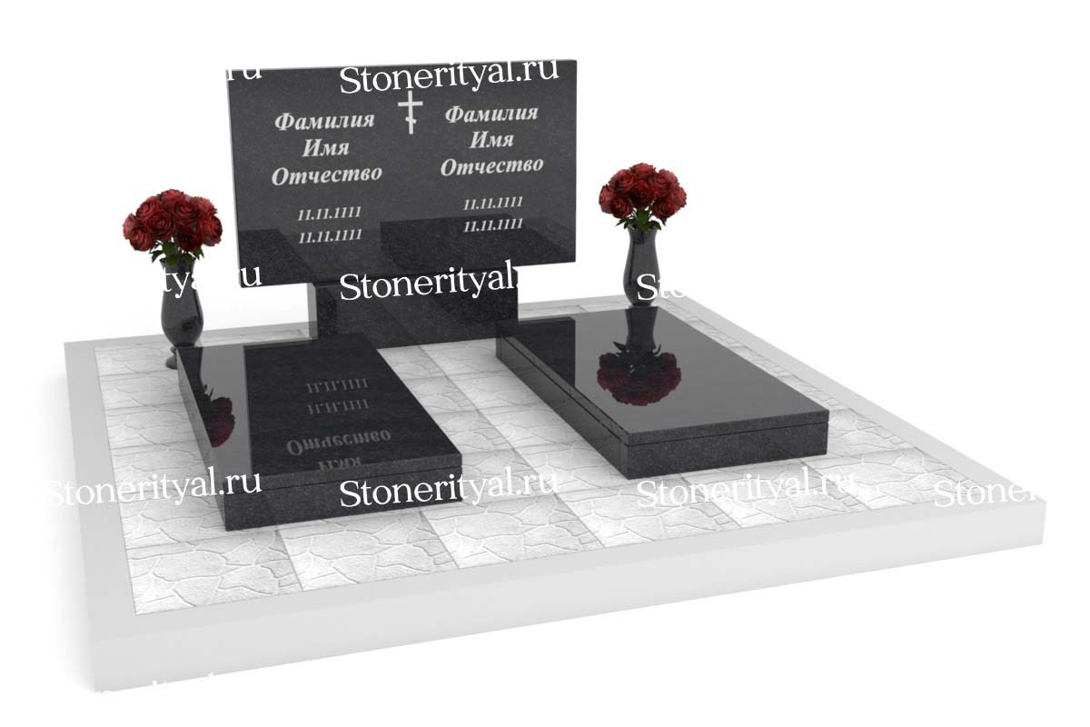 Семейные памятники. Изготовление и установка памятников в Москве и МО