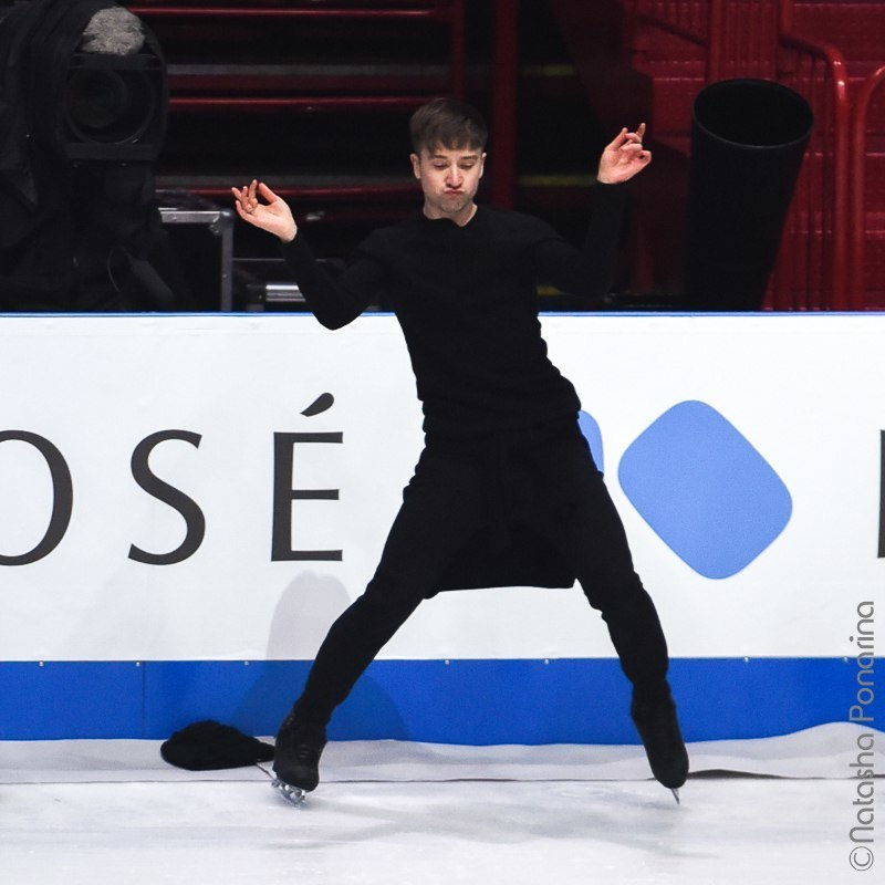Misha Ge. Gala practice WC2018 in Milan. Russian figure skating photographer from Saint-Petersburg