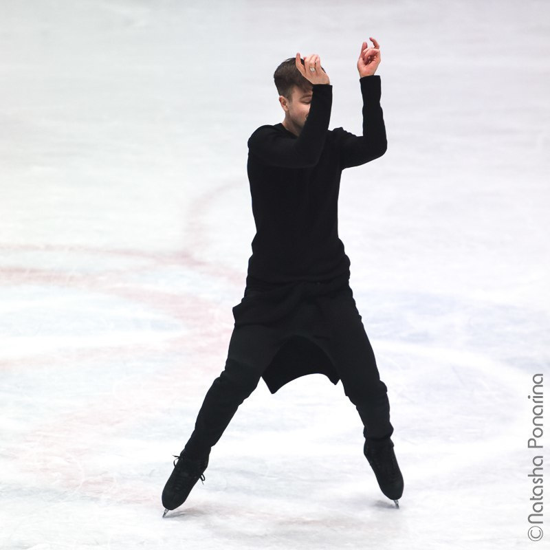 Misha Ge. Gala practice WC2018 in Milan. Russian figure skating photographer from Saint-Petersburg