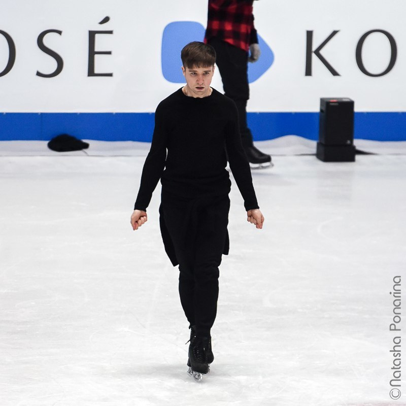 Misha Ge. Gala practice WC2018 in Milan. Russian figure skating photographer from Saint-Petersburg