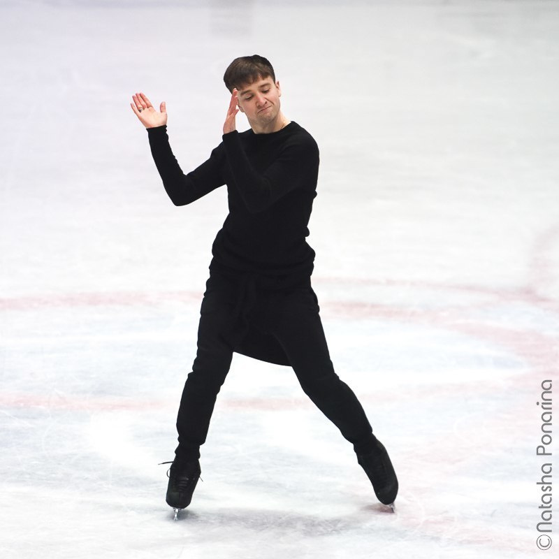 Misha Ge. Gala practice WC2018 in Milan. Russian figure skating photographer from Saint-Petersburg