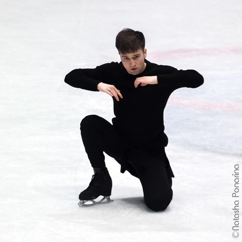 Misha Ge. Gala practice WC2018 in Milan. Russian figure skating photographer from Saint-Petersburg