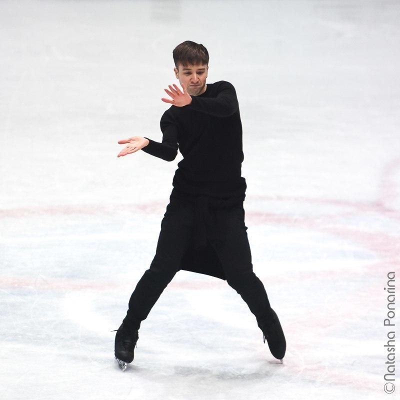 Misha Ge. Gala practice WC2018 in Milan. Russian figure skating photographer from Saint-Petersburg