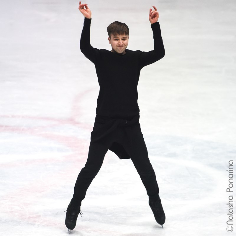 Misha Ge. Gala practice WC2018 in Milan. Russian figure skating photographer from Saint-Petersburg