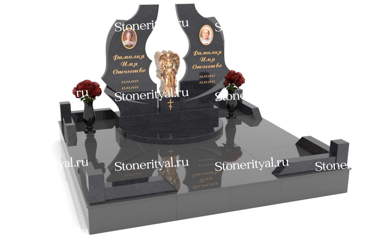 Семейные памятники. Изготовление и установка памятников в Москве и МО