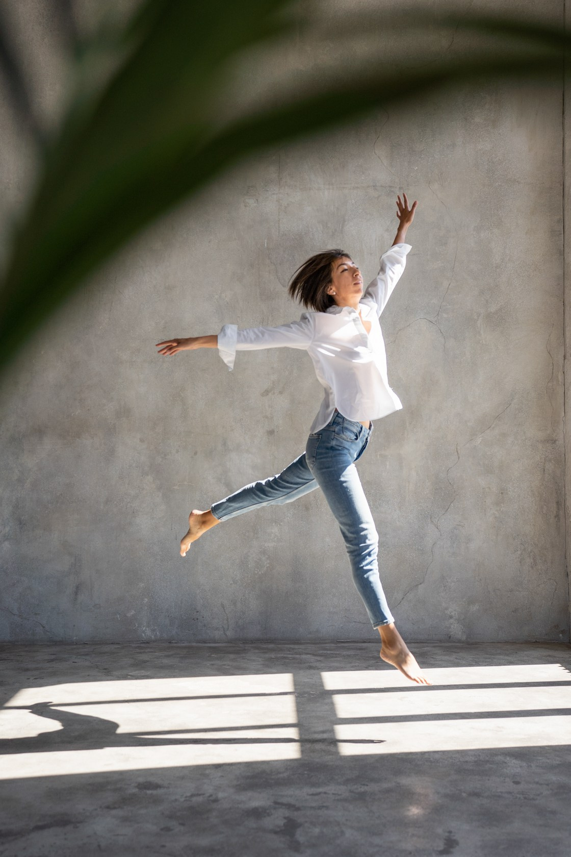 женская фотосессия для тренера в студии