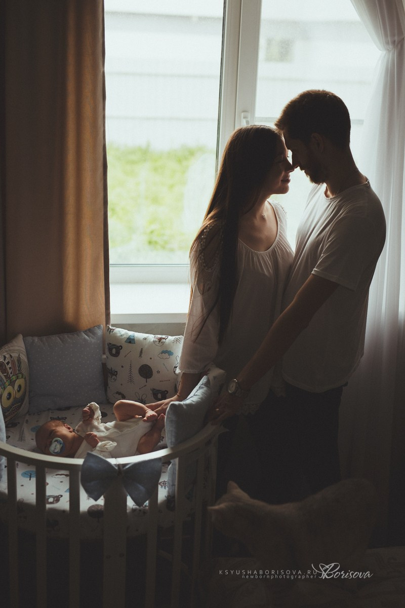 Фотосессия дома с новорожденным. Фотограф новорожденных в Магнитогорске Ксюша Борисова