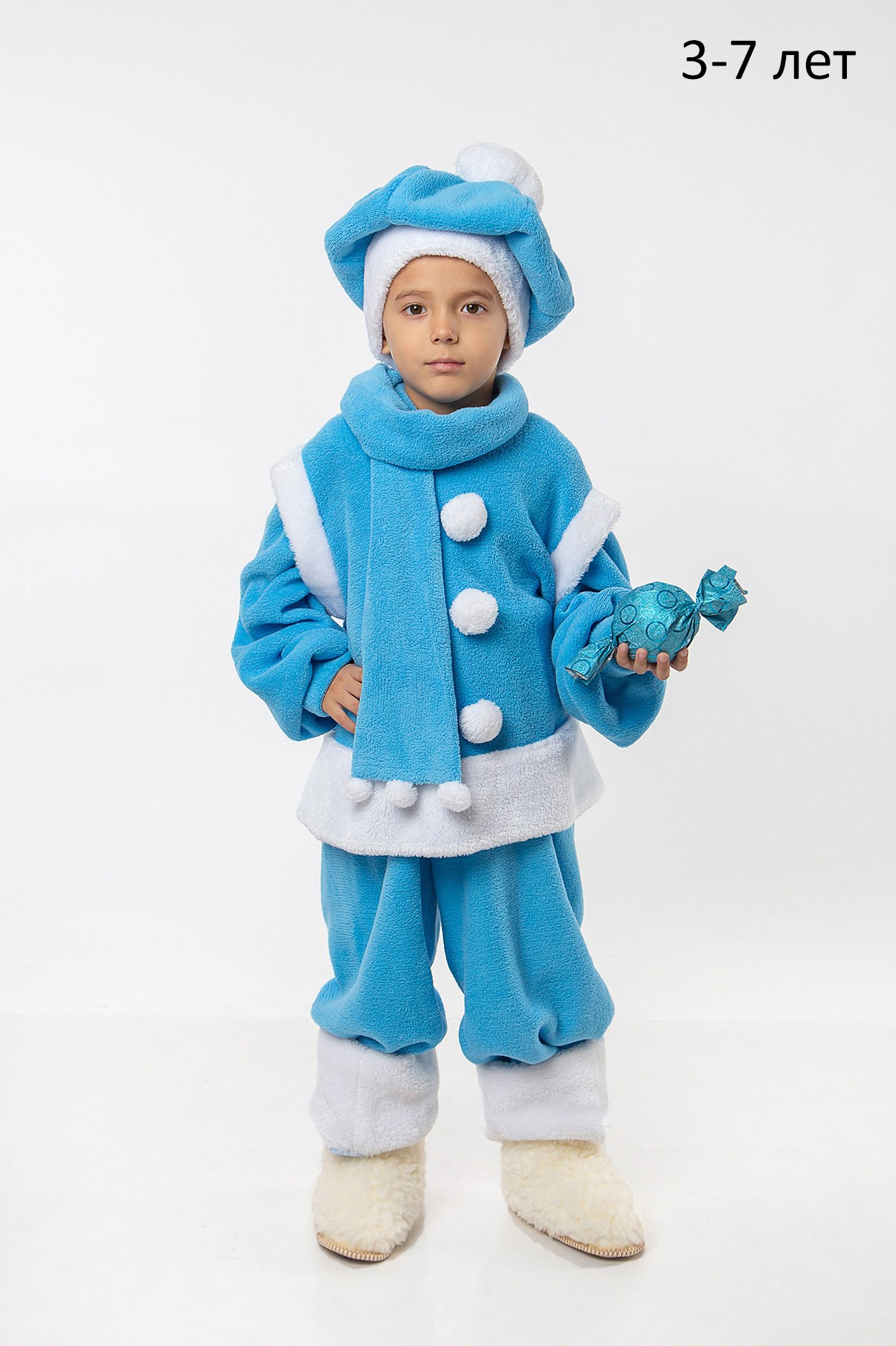 Прокат костюмов. Прокат костюма снеговика для фотосессии для мальчика
