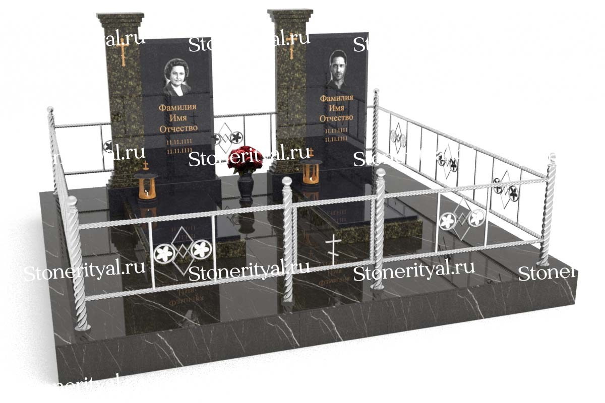 Семейные памятники. Изготовление и установка памятников в Москве и МО