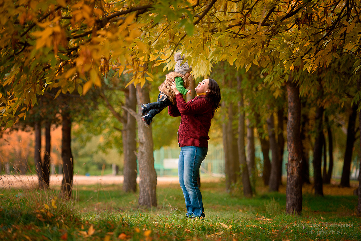 Семейная осенняя фотосессия. Детский и семейный фотограф Склярова Екатерина