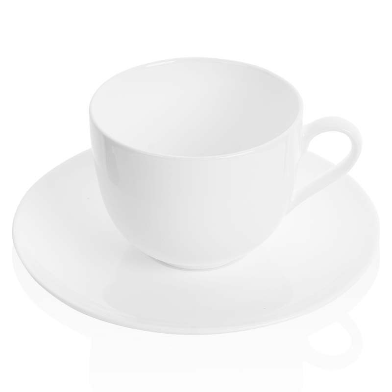 Чайная пара цапель белая на белом фоне вид три четверти