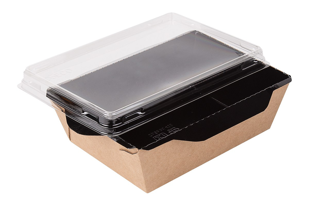 Контейнер с пластиковой прозрачной крышкой