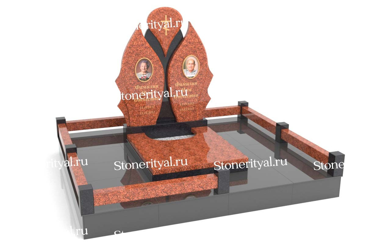 Семейные памятники. Изготовление и установка памятников в Москве и МО