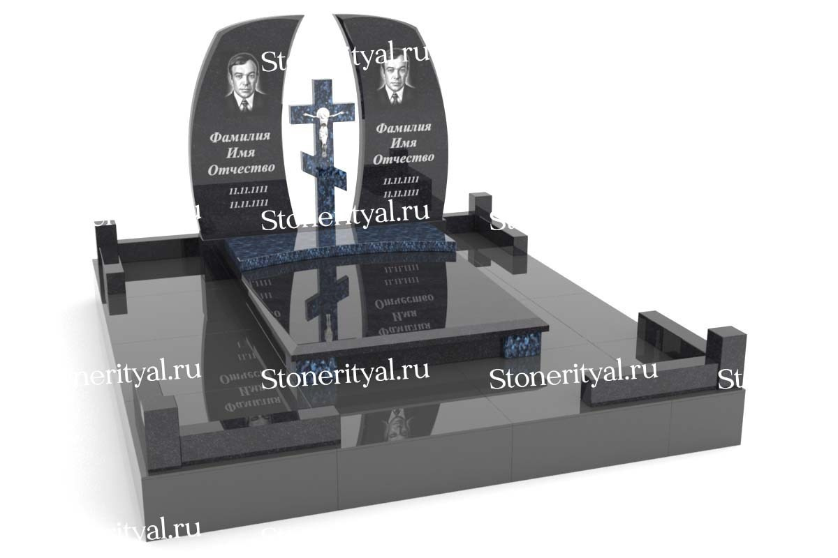 Семейные памятники. Изготовление и установка памятников в Москве и МО