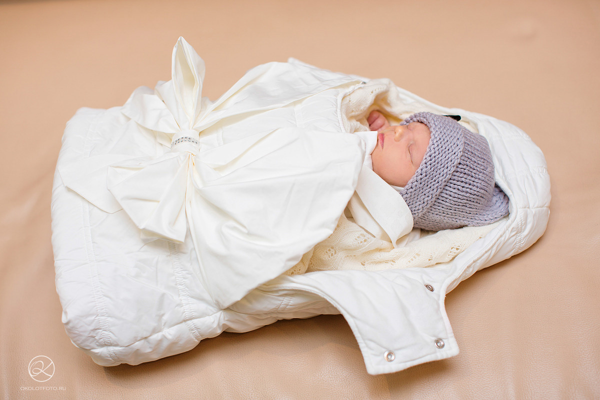 Фотосессия выписки из роддома Спб Настя Околот