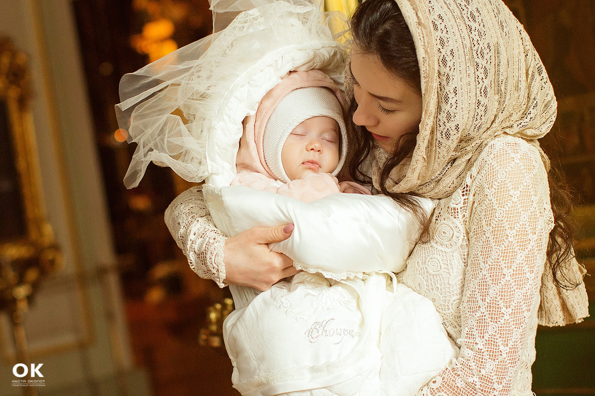 Фотосъёмка крещения в Санкт-Петербурге Настя Околот