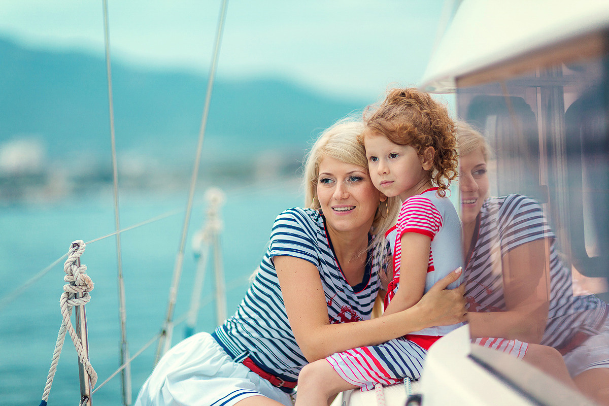 Семейная фотосессия на море