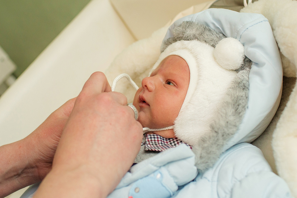 Фотосессия выписки из 13 роддома Санкт-Петербург