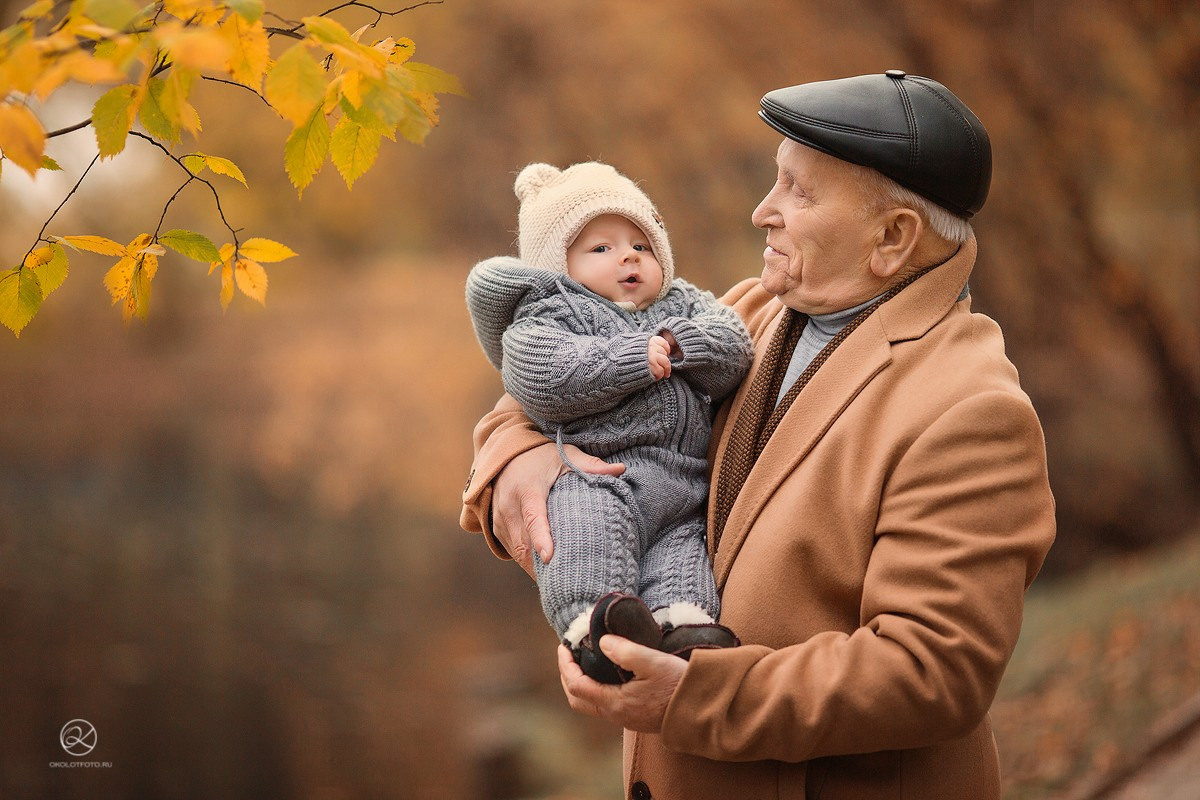 Фотосессия семьи с бабушкой и дедушкой, семейная фотосессия