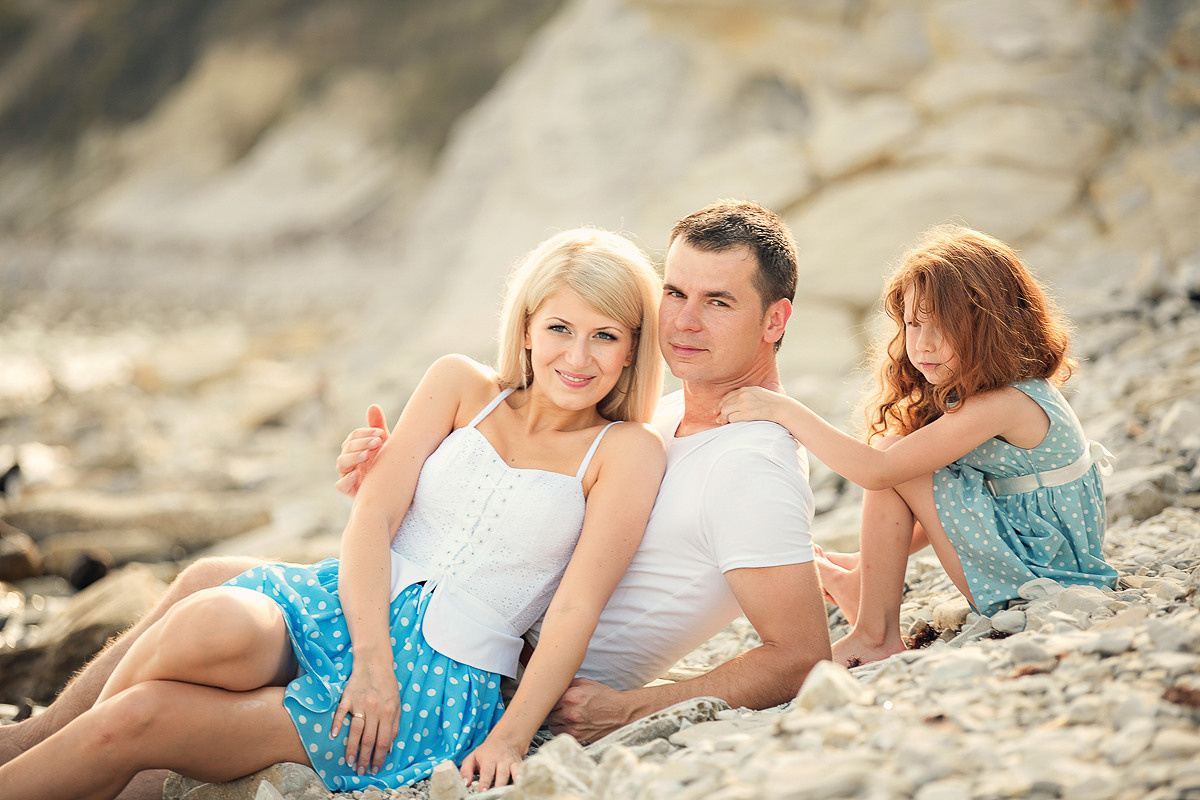 Семейная фотосессия на море