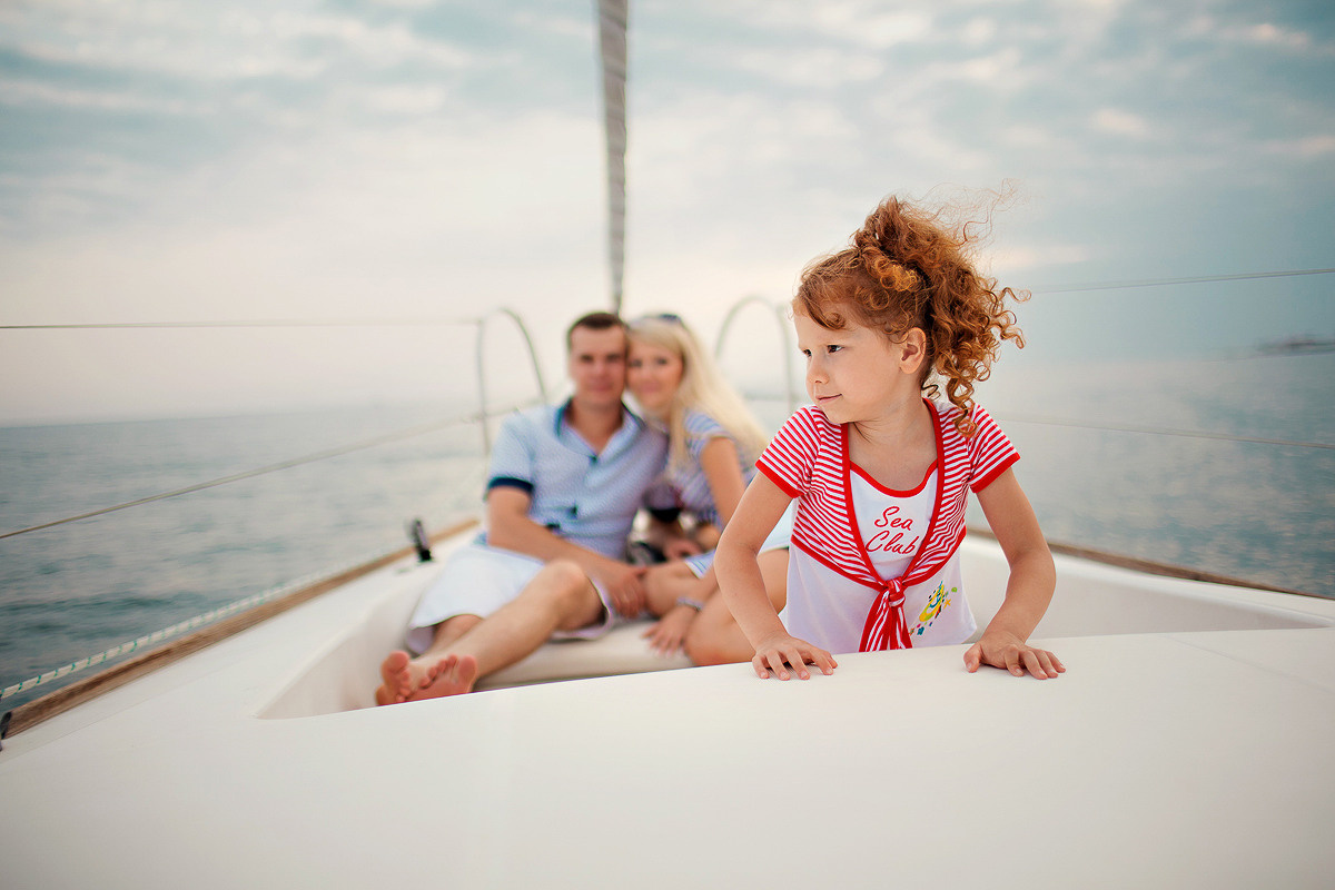 Семейная фотосессия на море