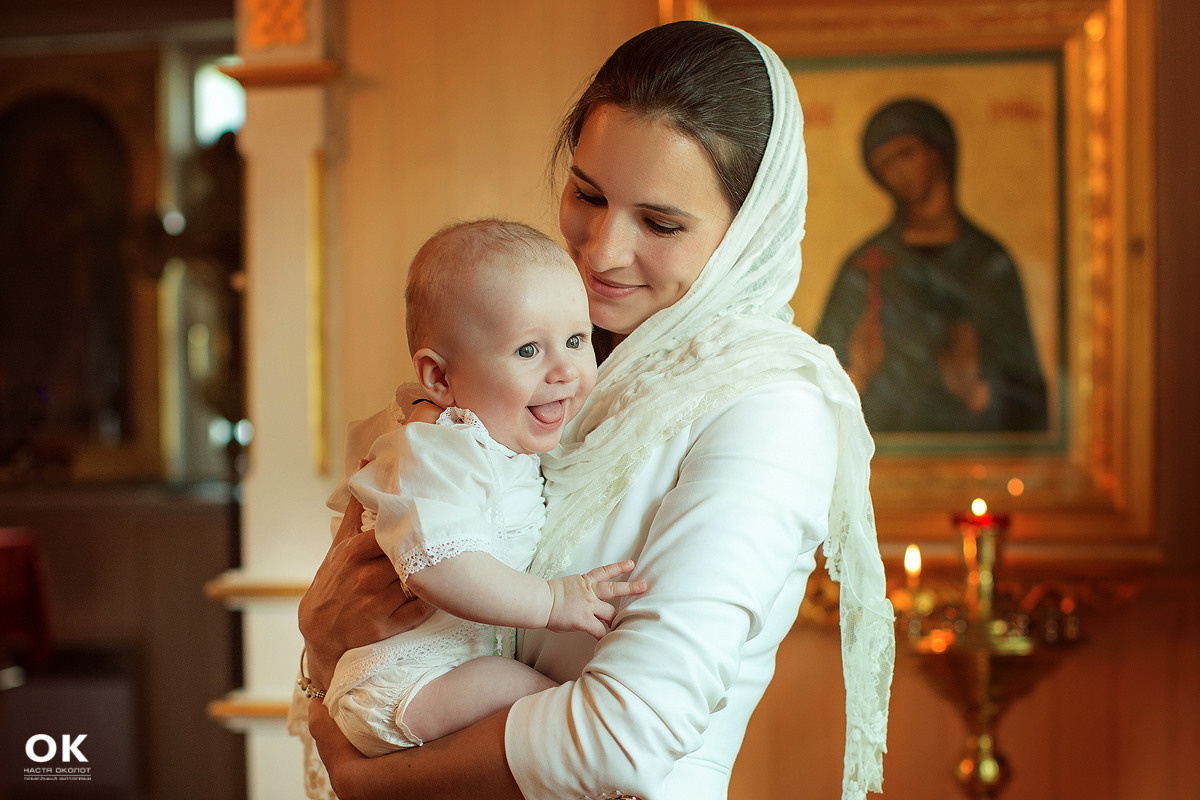 Фотосъёмка крещения в Санкт-Петербурге Настя Околот