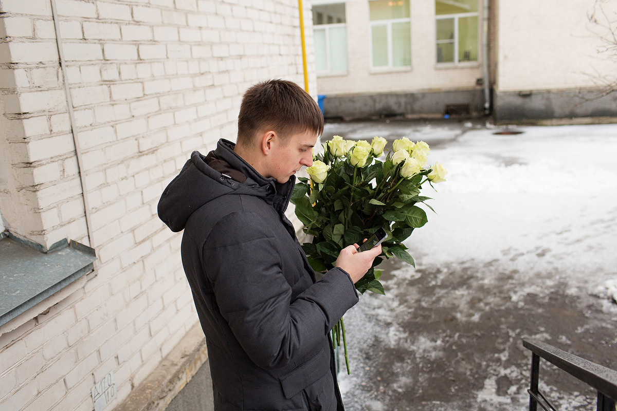 Фотосессия выписки из 13 роддома Санкт-Петербург