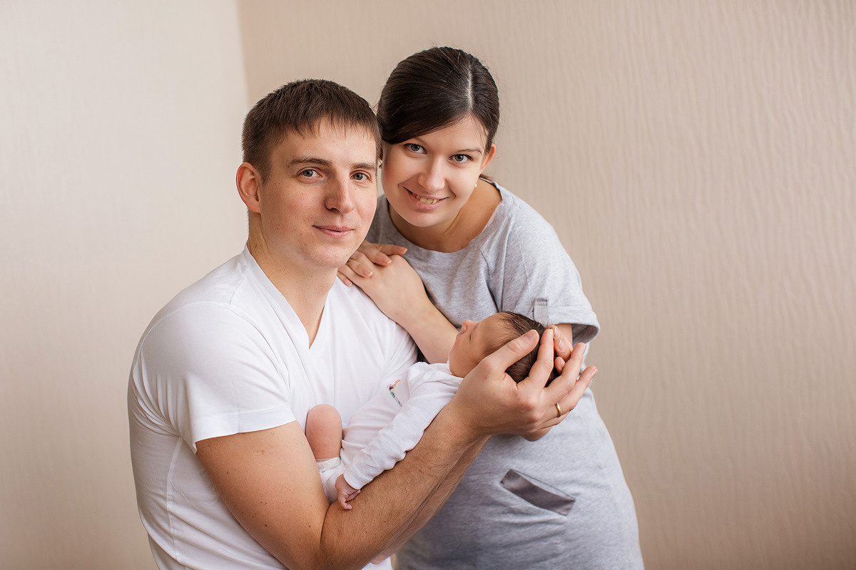 Фотосессия выписки из 13 роддома Санкт-Петербург