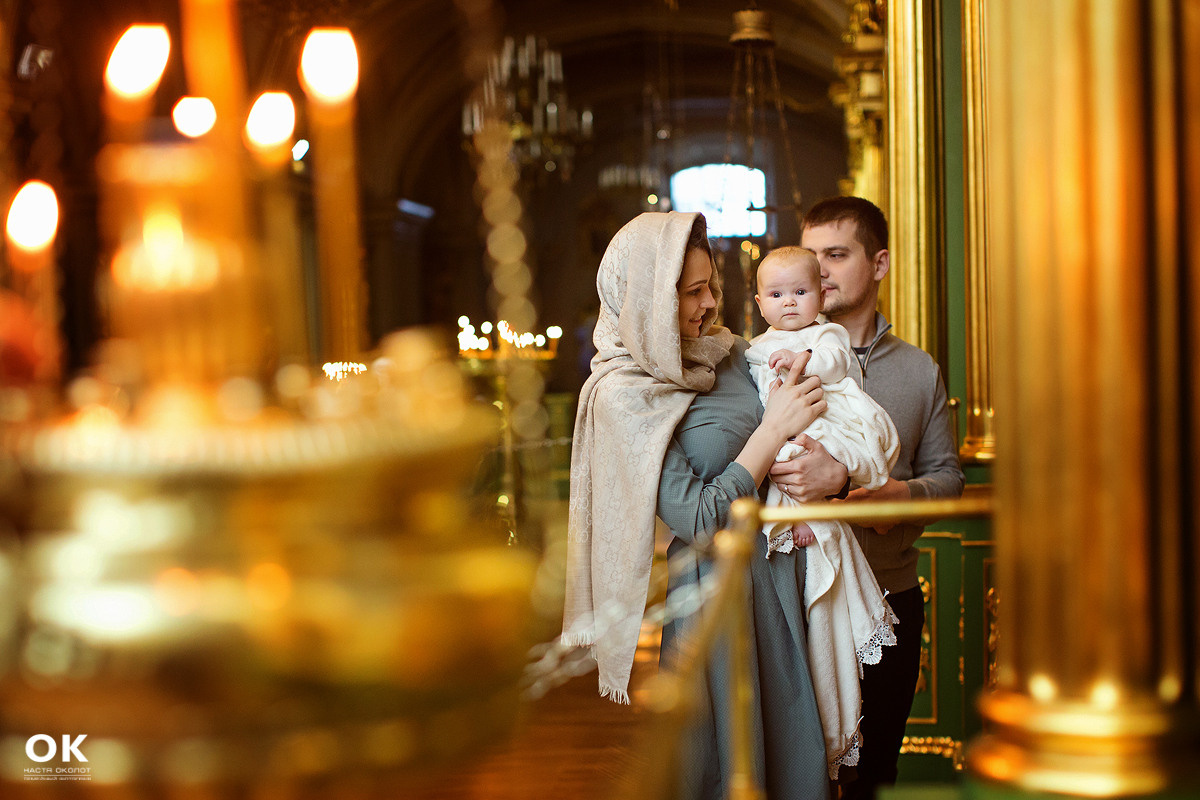 Фотосъёмка крещения в Санкт-Петербурге Настя Околот