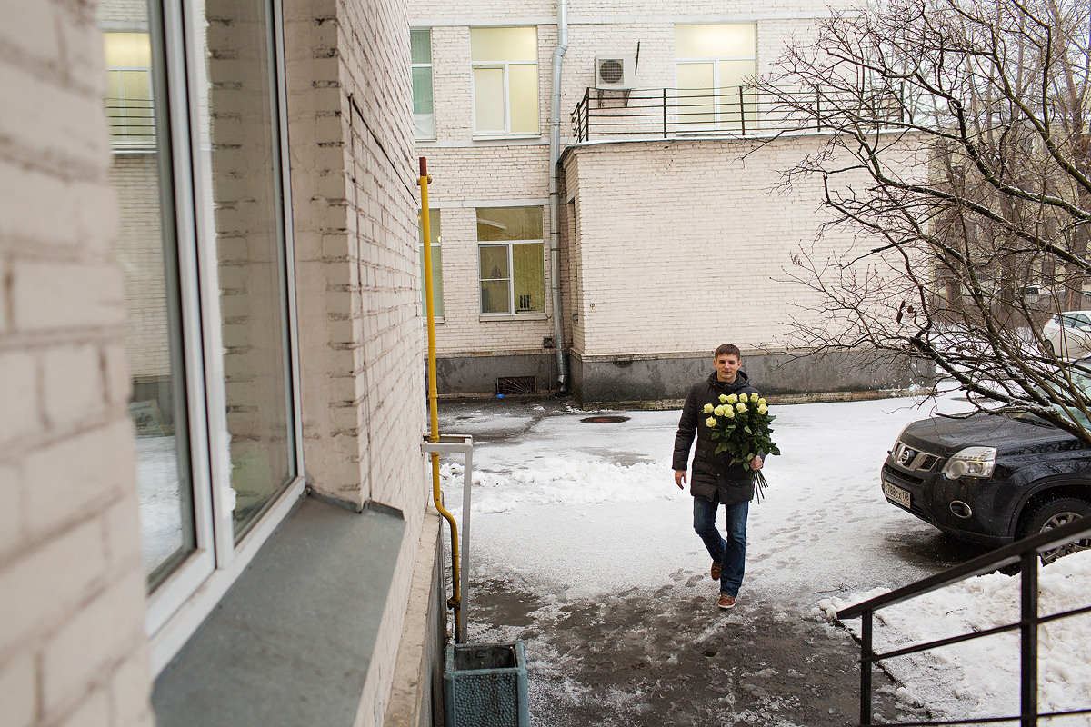 Фотосессия выписки из 13 роддома Санкт-Петербург