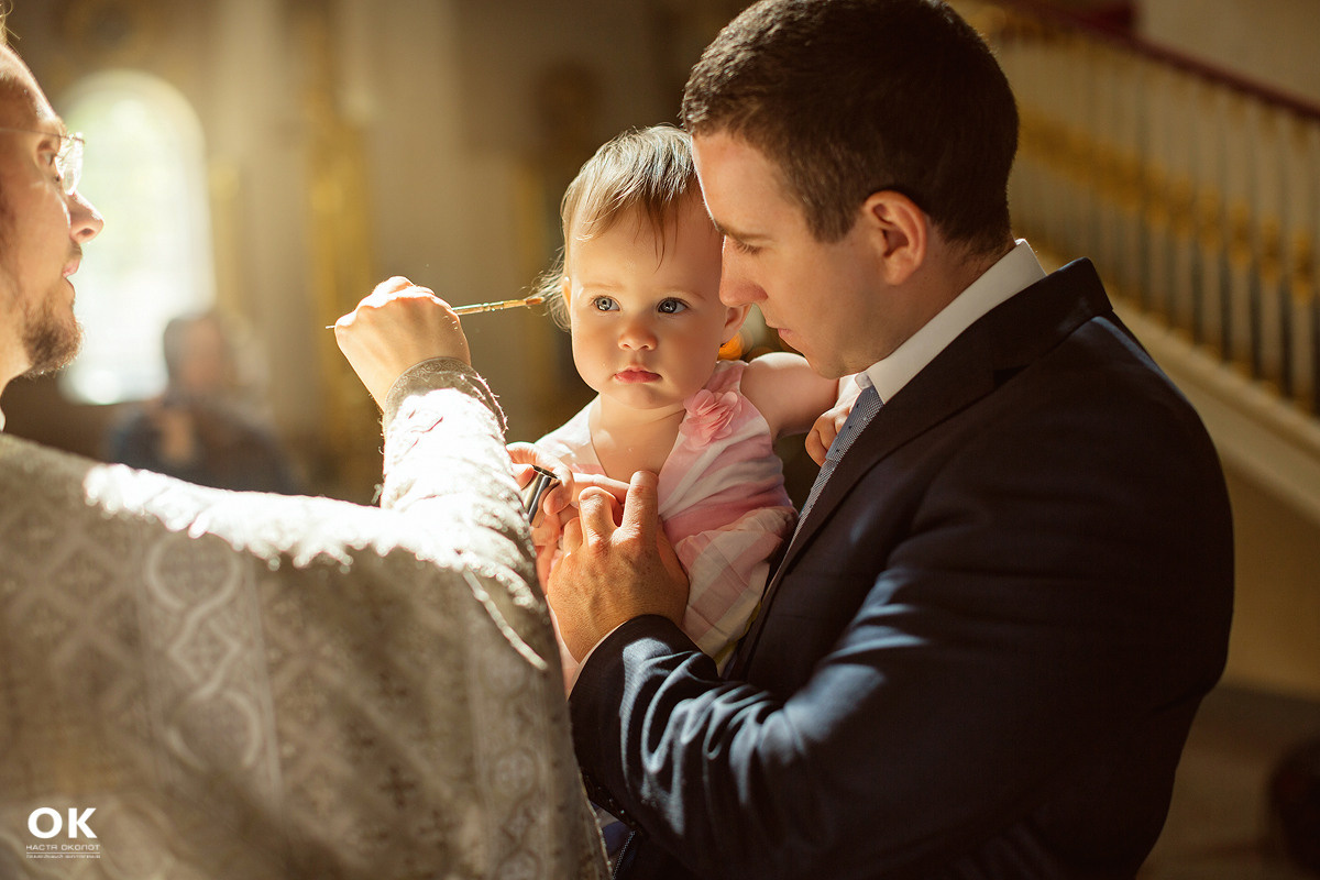 Фотосъёмка крещения в Санкт-Петербурге Настя Околот