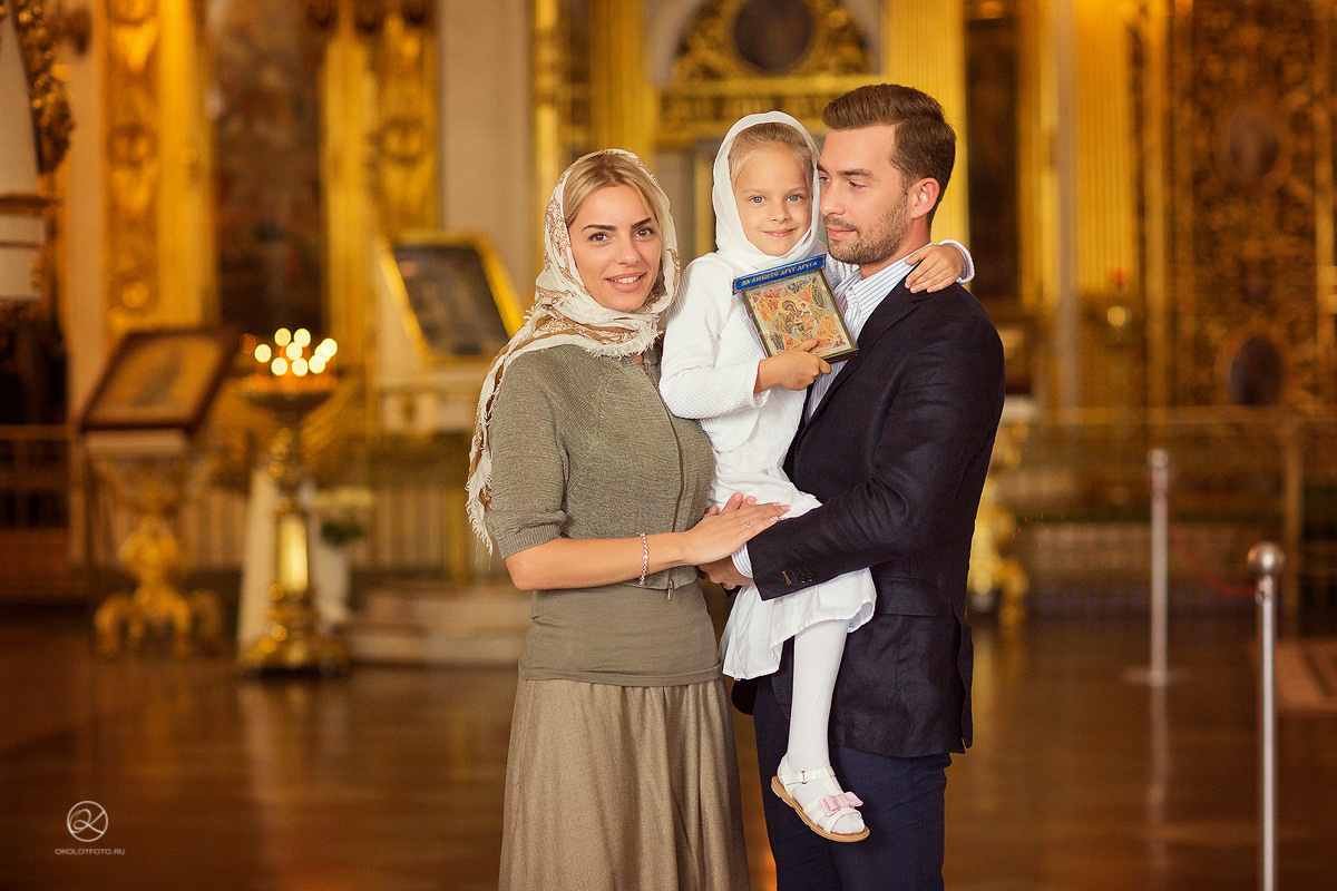 Фотосъёмка крещения в Санкт-Петербурге Настя Околот