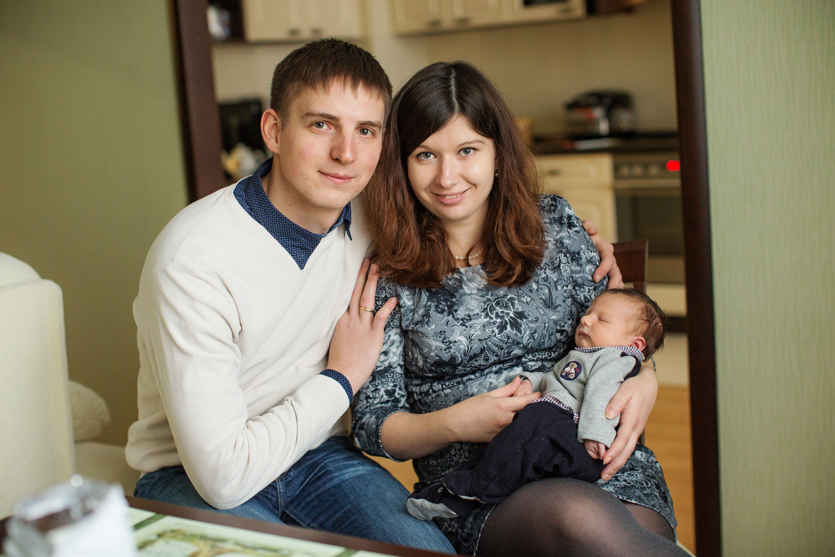 Фотосессия выписки из 13 роддома Санкт-Петербург