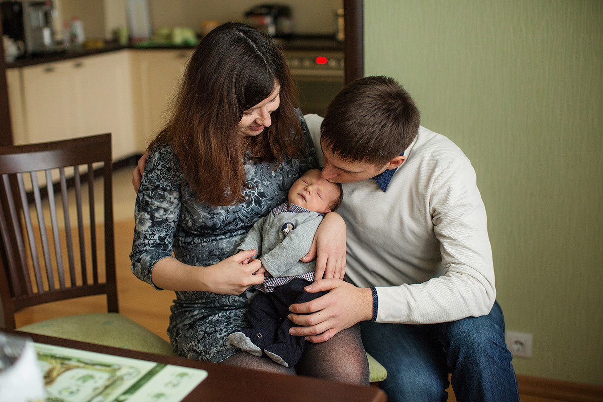 Фотосессия выписки из 13 роддома Санкт-Петербург