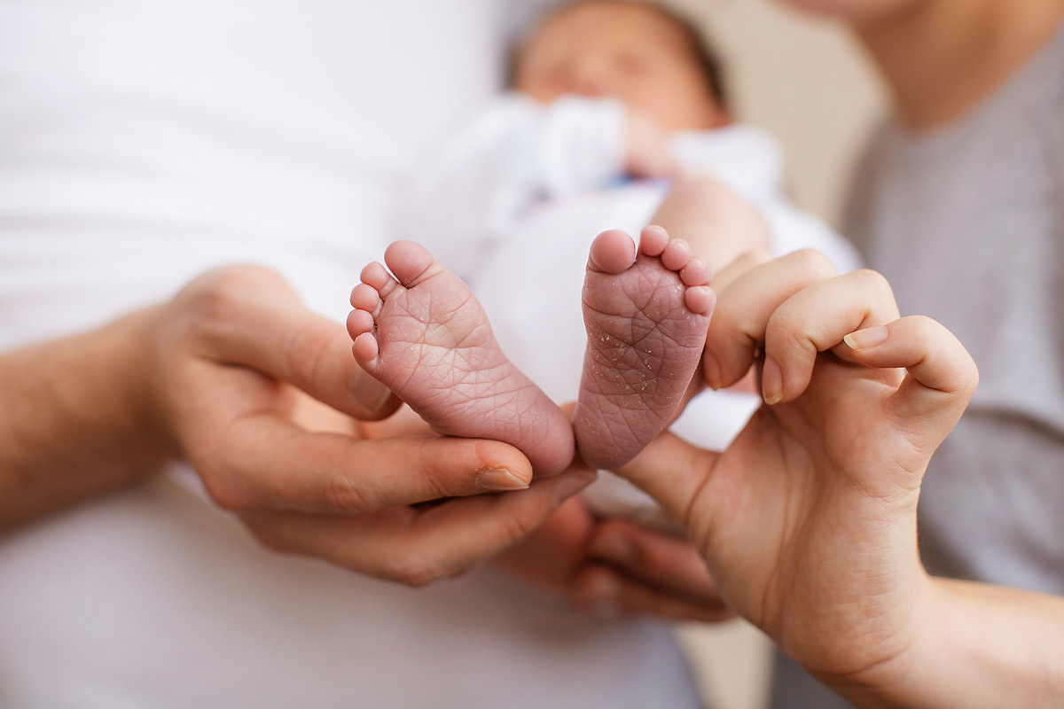 Фотосессия выписки из 13 роддома Санкт-Петербург