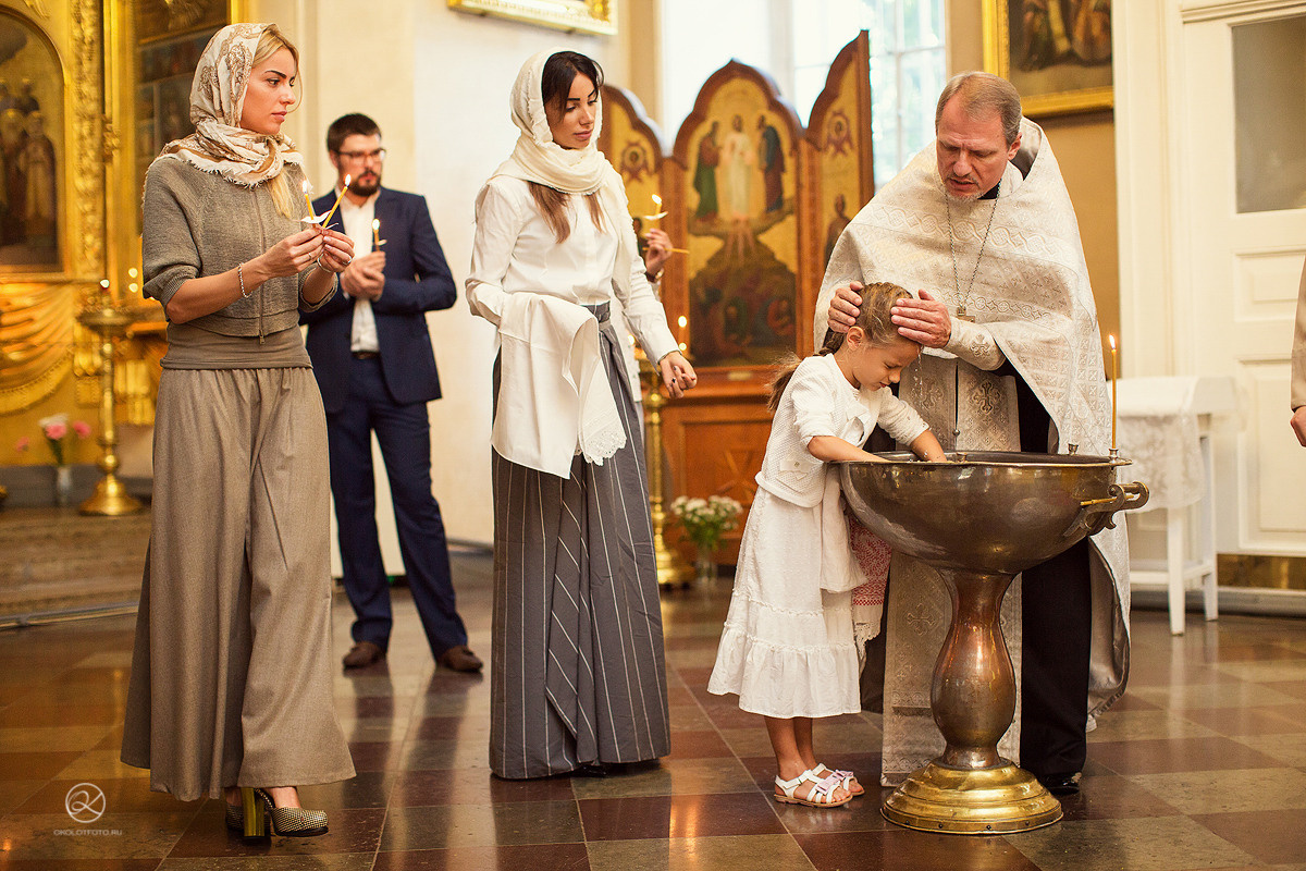 Фотосъёмка крещения в Санкт-Петербурге Настя Околот