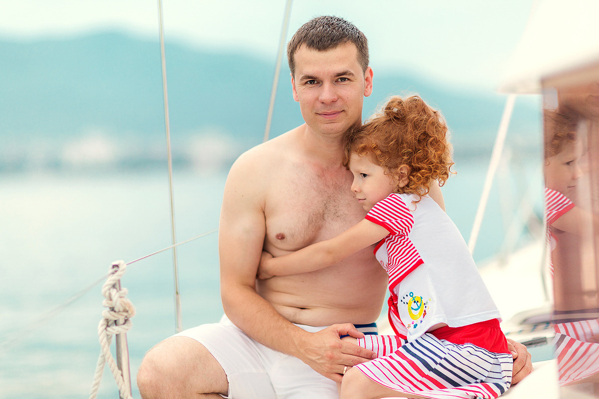 Семейная фотосессия на море