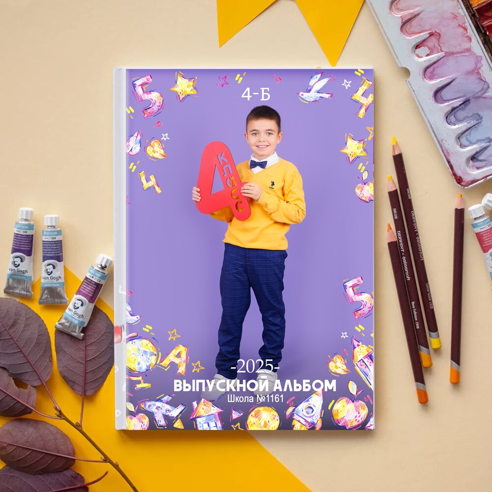 АЛЬБОМ 10 разворотов (20 страниц) ШКОЛА. Школьный фотограф Олеся Галатова