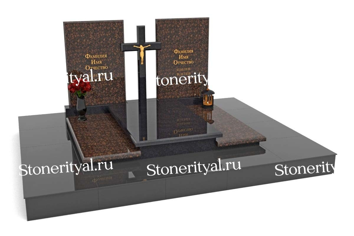 Семейные памятники. Изготовление и установка памятников в Москве и МО