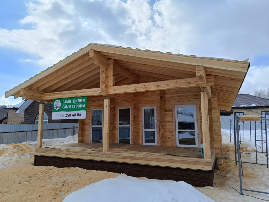 Студия + 2 спальни 78 м². Уральский завод Профилированного бруса в Челябинске