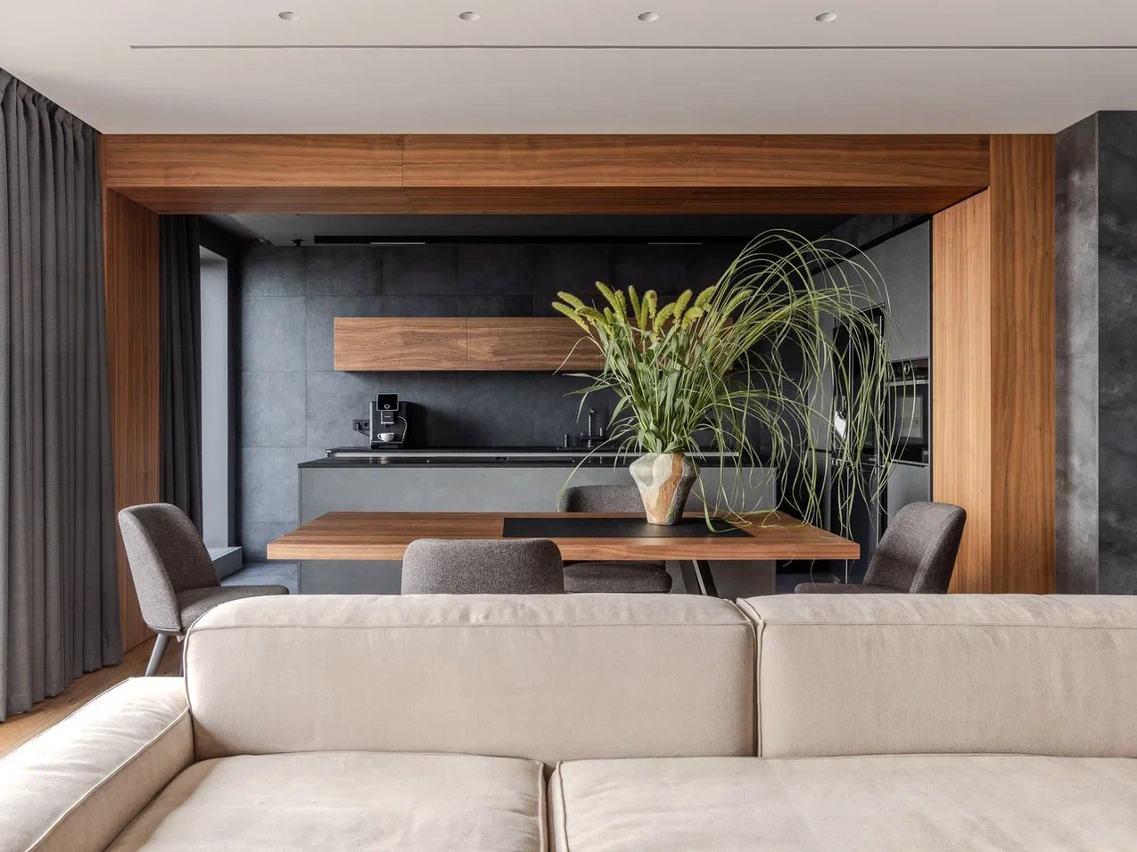 Квартира для молодого IT-специалиста площадью 250 м² на 21 этаже. Студия дизайна интерьера «Строчка» | Москва, Санкт-Петербург, Самара, Казань, Тольятти, Ульяновск и другие города России