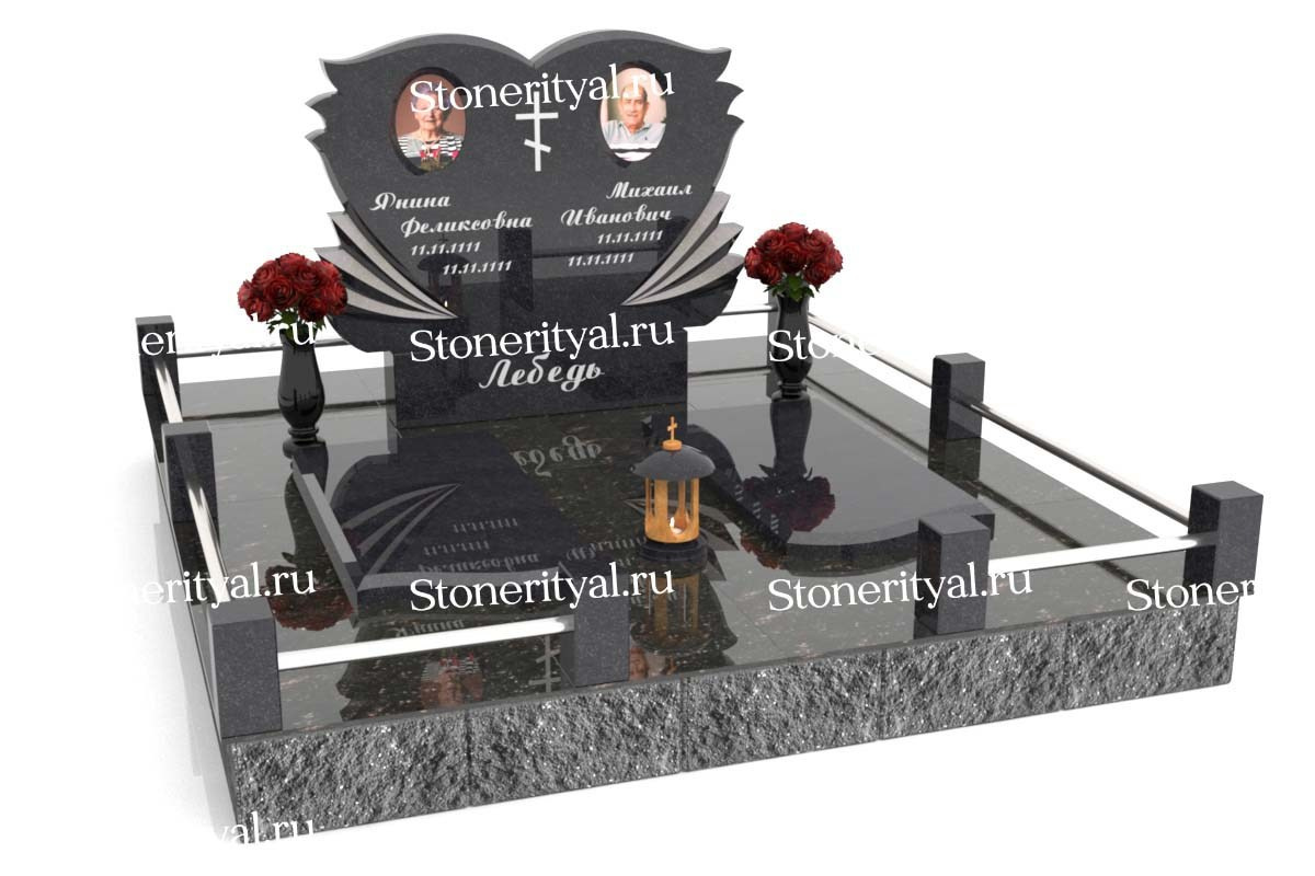 Семейные памятники. Изготовление и установка памятников в Москве и МО