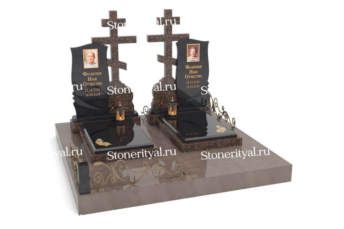 Семейные памятники. Изготовление и установка памятников в Москве и МО