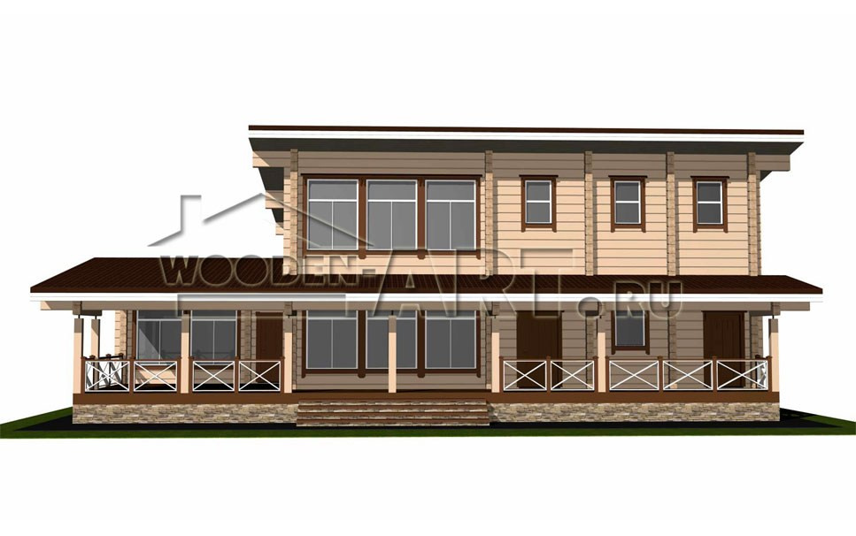 «Малахово» 276 кв. м. Проекты деревянных домов