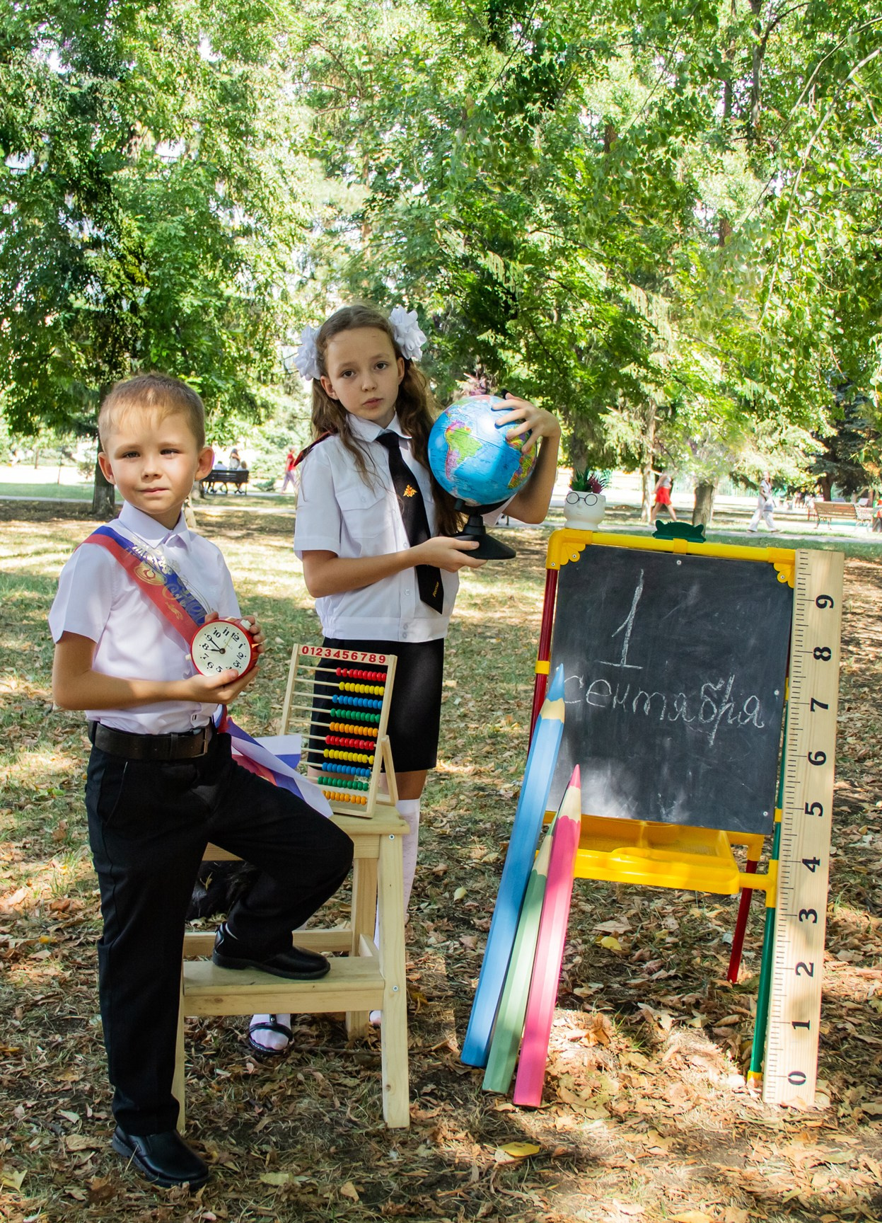 Фотодень в парке для первоклашек